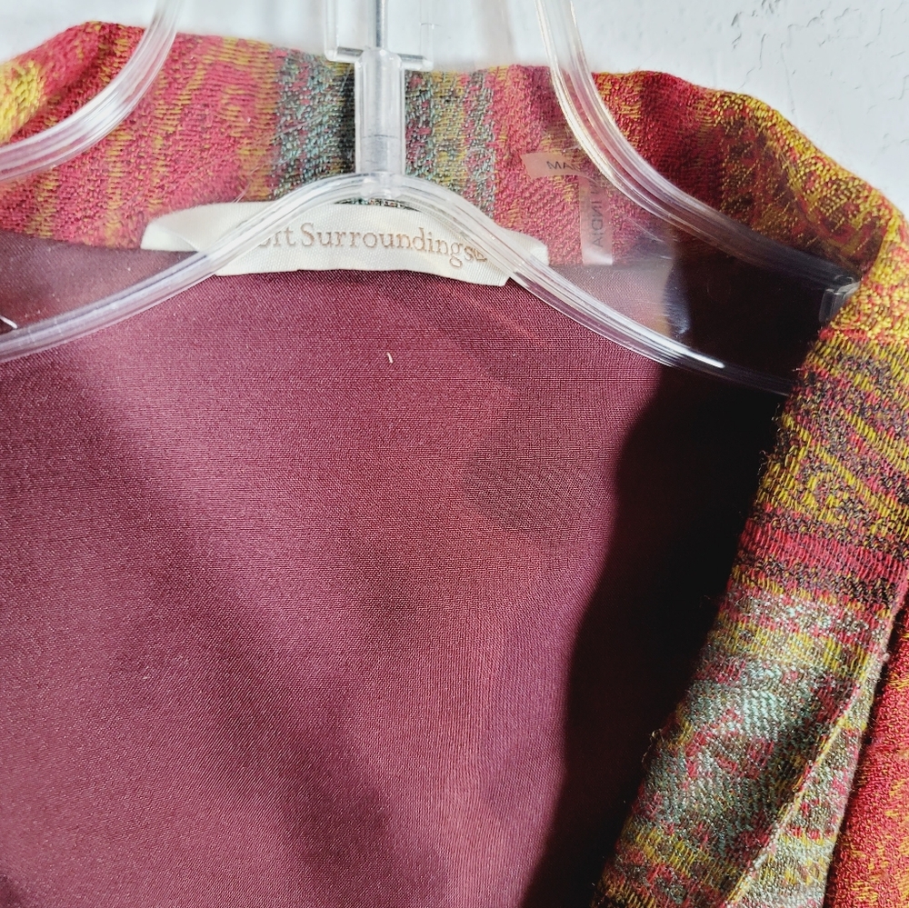 Soft Surroundings Patchwork Kimono Jacket, Size XL - image 3